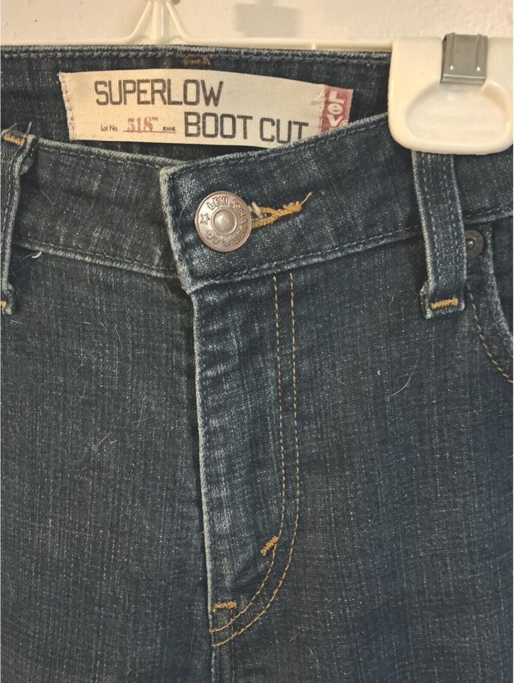 Levi's Superlow Bootcut 518 Jeans 11m Jr. - Picture 2 of 4
